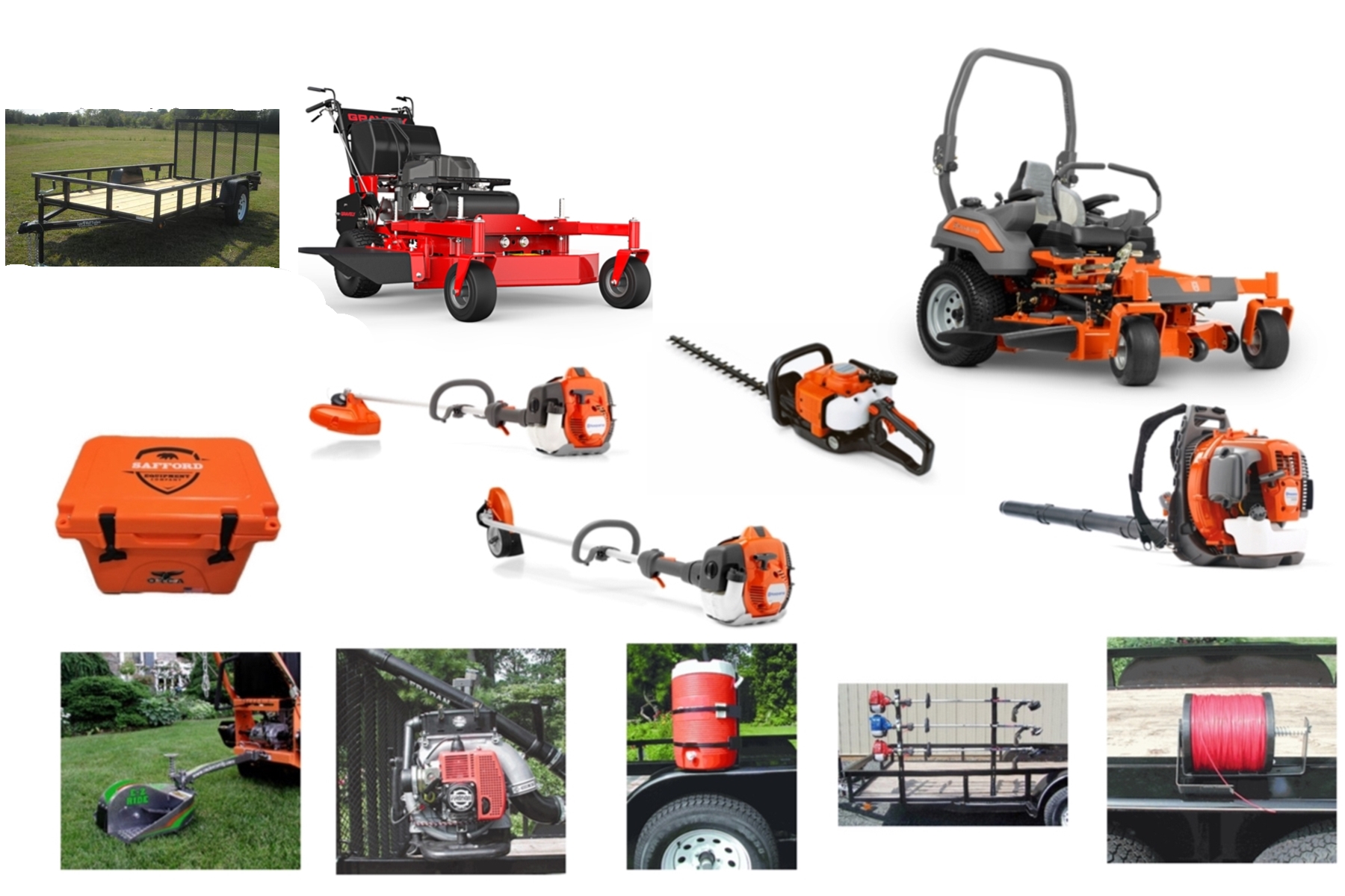 HH555 Husqvarna Mower Bundle Z548 Zero Turn Pro Walk 36 Walk Behind